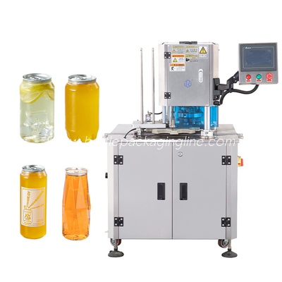 Soda Can Sealer Glass Plastic  Filling And Sealing Machine Water Bottle Auto Small Carton Box Packing Machine