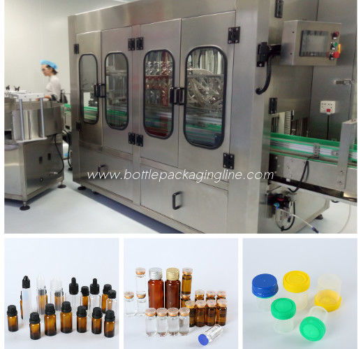 Stable Aseptic Bottle Filling Line / Liquid Filling System 12 Months Guarantee