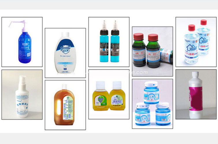 High Speed Plastic Bottle Cap Sealing Machine For Alcohol Disinfectant Liquid , Cleansing Foam