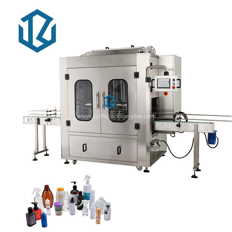 Tracking Capping Liquid Filling Production Line For Shampoo Washing Disinfectant